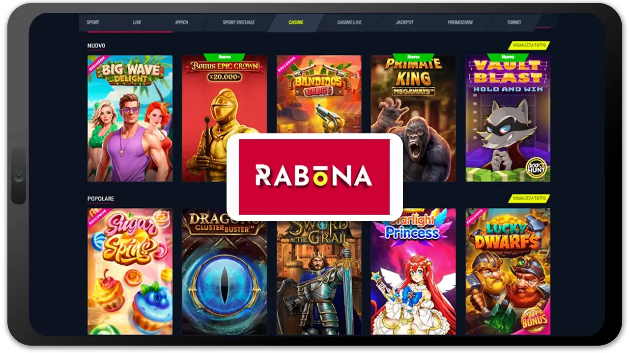 Rabona casinò non AAMS senza documenti